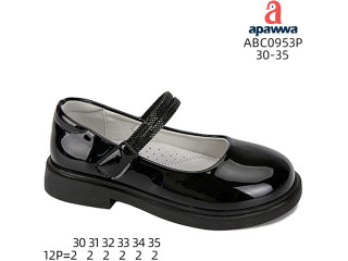 Туфли детские Apawwa ABC0953P black 30-35