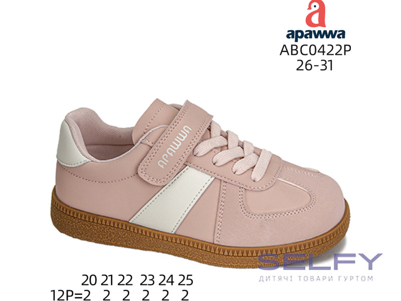 Кросівки дитячі Apawwa ABC0422P pink 26-31, Фото 1