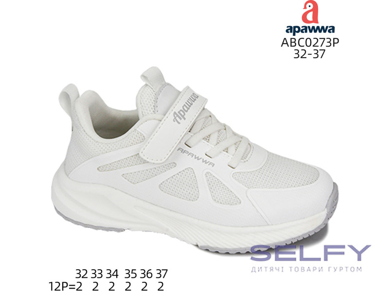 Кросівки дитячі Apawwa ABC0273P white 32-37, Фото 1