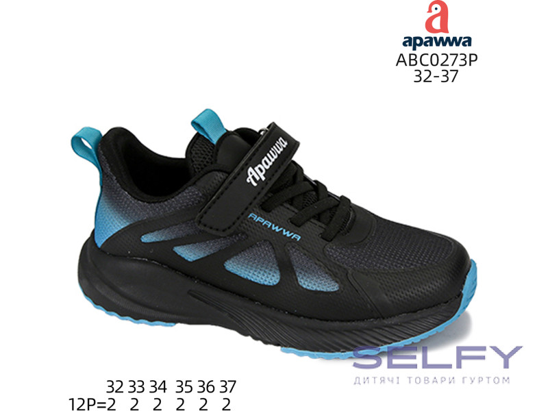 Кросівки дитячі Apawwa ABC0273P black-navy 32-37, Фото 1