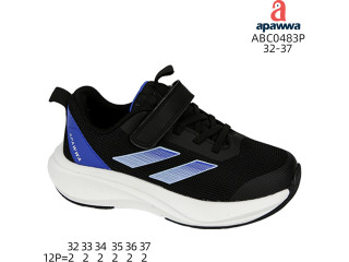 Кроссовки детские Apawwa ABC0483P black-navy 32-37