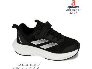 Кросівки дитячі Apawwa ABC0483P black-white 32-37