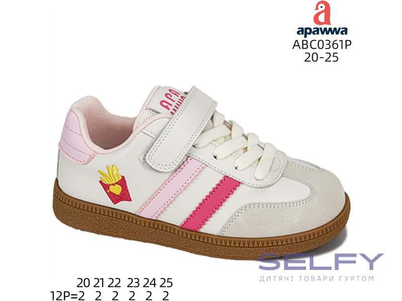 Кроссовки детские Apawwa ABC0361P beige 20-25, Фото 1