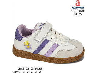 Кросівки дитячі Apawwa ABC0361P beige-purple 20-25