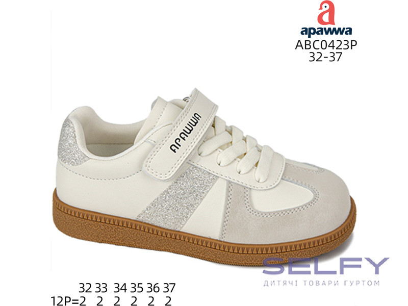 Кроссовки детские Apawwa ABC0423P beige 32-37, Фото 1
