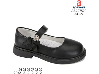 Туфли детские Apawwa ABC0752P black 24-29
