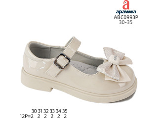 Туфлі дитячі Apawwa ABC0993P beige 30-35
