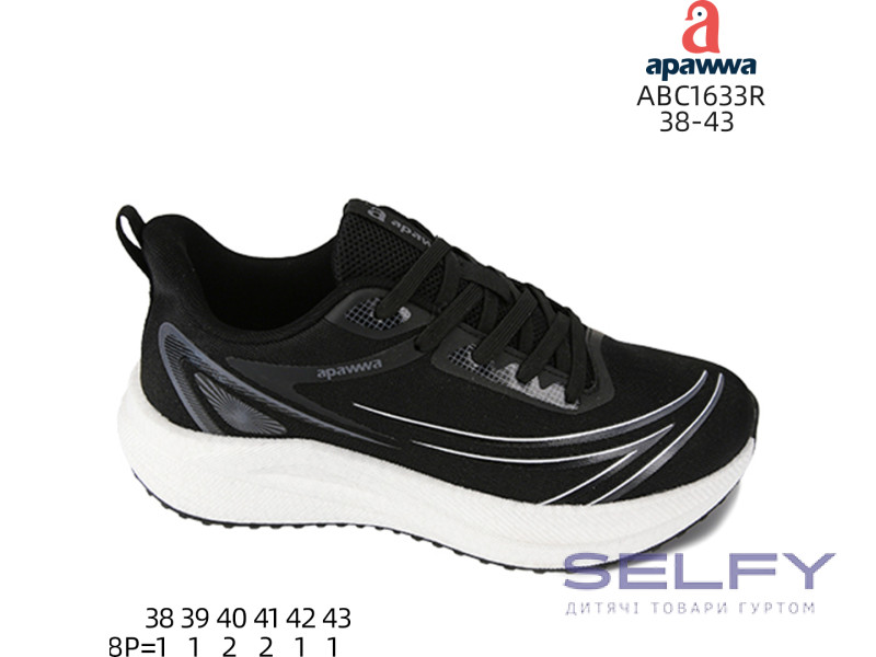 Кросівки дитячі Apawwa ABC1633R black 38-43, Фото 1