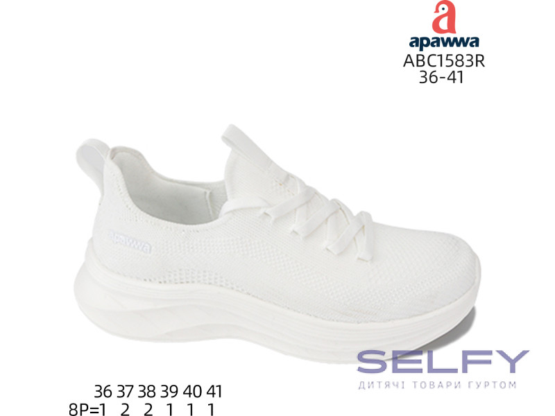 Кросівки дитячі Apawwa ABC1583R white 36-41, Фото 1