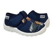 Рома 23-27 синій, біла підошва, ведмедик