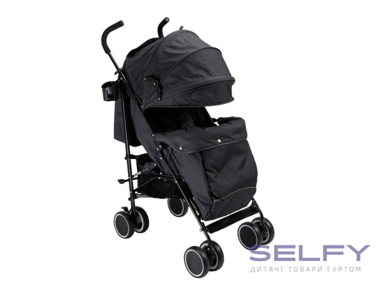 Коляска для ребенка прогулочная VELANO Jett, black, Фото 1