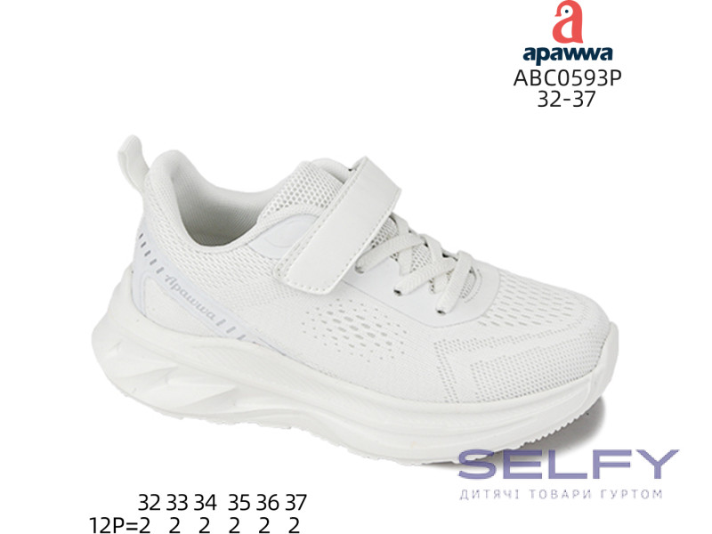 Кросівки дитячі Apawwa ABC0593P white 32-37, Фото 1