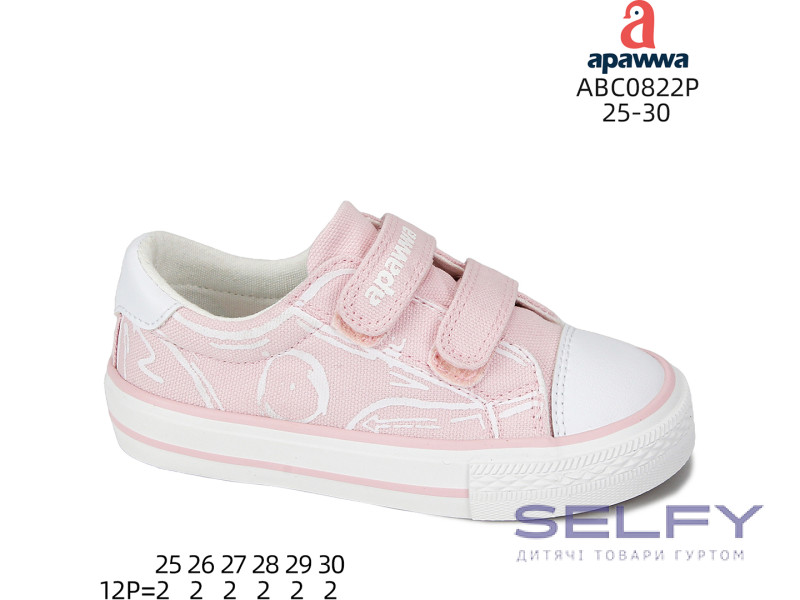 Кеды детские Apawwa ABC0822P pink 25-30, Фото 1