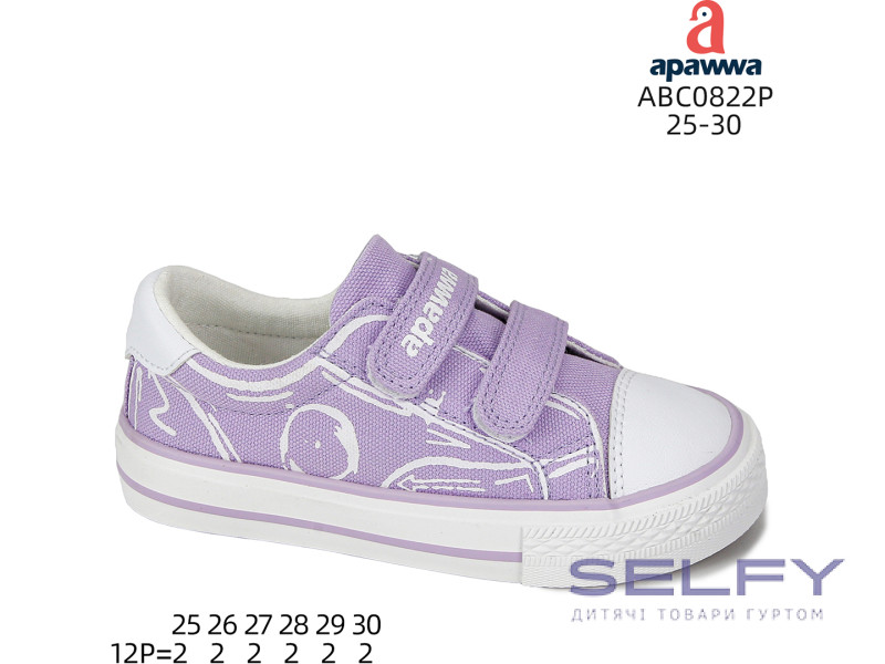 Кеды детские Apawwa ABC0822P purple 25-30, Фото 1
