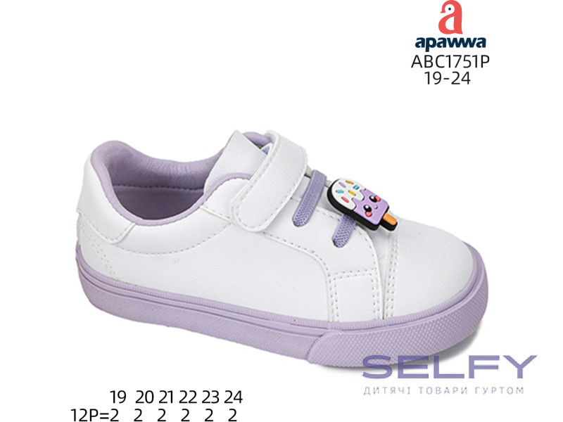 Кроссовки детские Apawwa ABC1751P purple 19-24, Фото 1