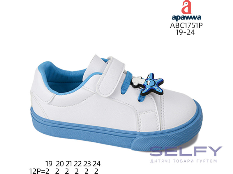 Кросівки дитячі Apawwa ABC1751P blue 19-24, Фото 1