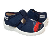 Рома 21-27 синій, біла підошва, машина