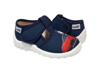 Рома 21-27 синій, біла підошва, машина