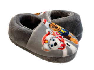 Тапочки Memory Waldi Home 24-29 сірі, собаки новорічні