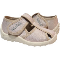 Маша 21-27 бежева підошва, срібний блиск