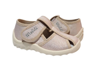 Маша 21-27 бежева підошва, срібний блиск
