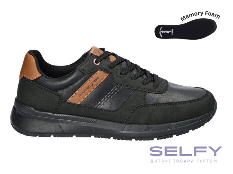 Кросівки чоловічі American Club RH 142/24 чорний  41-46, Фото 1