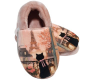 Тапочки Memory Waldi Home 30-37 рожеві,чорна киця