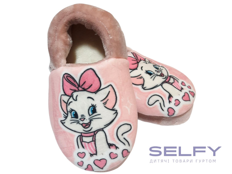 Тапочки Memory Waldi Home 24-31 рожеві,киця, Фото 1