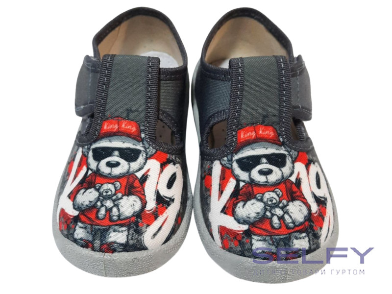 Рома 21-27 сірі , сіра підошва, ведмедик, Фото 3