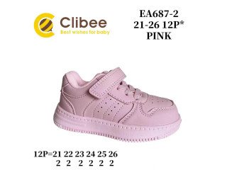 Кросівки дитячі Clibee EA687-2 pink 21-26