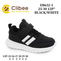Кросівки дитячі Clibee EB652-1 black-white 21-26