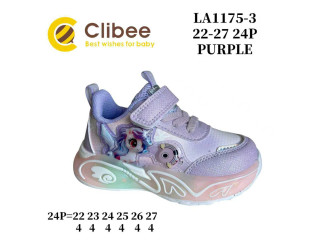Кроссовки детские Clibee LA1175-3 purple 22-27