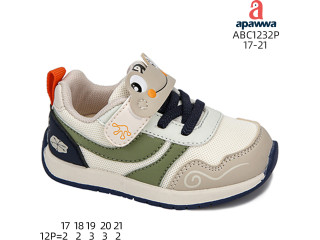 Кроссовки детские Apawwa ABC1232P beige-khaki 17-21