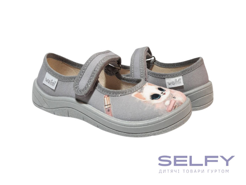 Аліна 25-30 сіра,сіра підошва, киця, Фото 1