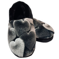 Тапочки Memory Waldi Home 30-37 чорні, сердечка