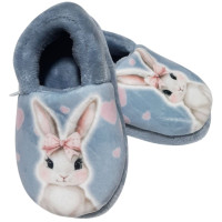 Тапочки Memory Waldi Home 24-29 блакитні, зайчик