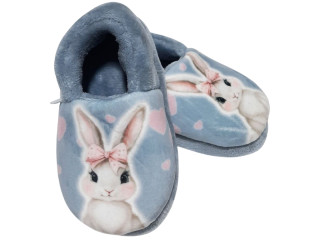 Тапочки Memory Waldi Home 24-29 блакитні, зайчик