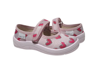 Аліна 25-30 рожева, рожева підошва, сердечка