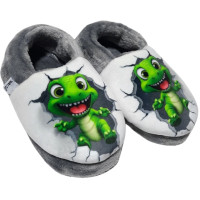 Тапочки Memory Waldi Home 24-29 сірі, динозавр