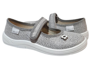 Аліна 30-35 сіра, брошка квітка по- розмірно