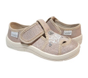 Міла 25-30 бежева, бежева підошва, корона