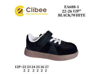 Кросівки дитячі Clibee EA688-1 black-white 22-26