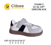 Кросівки дитячі Clibee EA688-2 grey-black 22-26