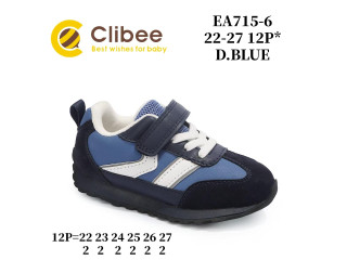 Кроссовки детские Clibee EA715-6 d.blue 22-27