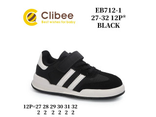 Кросівки дитячі Clibee EB712-1 black 27-32