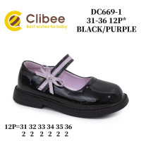Туфлі Clibee DC669-1 black-purple 31-36