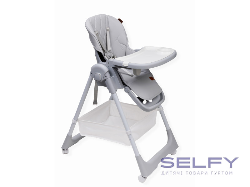 Стул для кормления ребенка VELANO Nexi, light grey, Фото 1