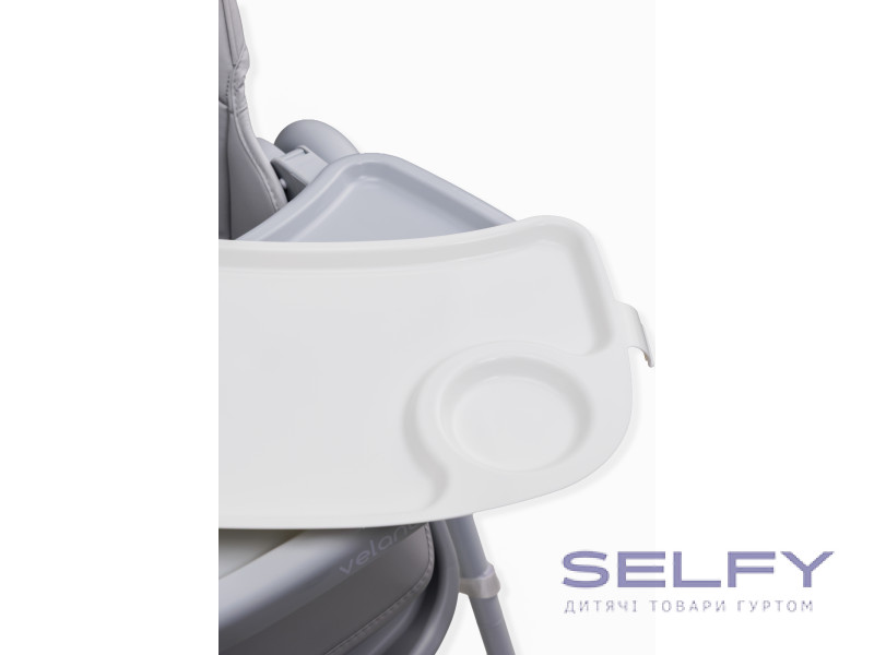 Стул для кормления ребенка VELANO Nexi, light grey, Фото 7
