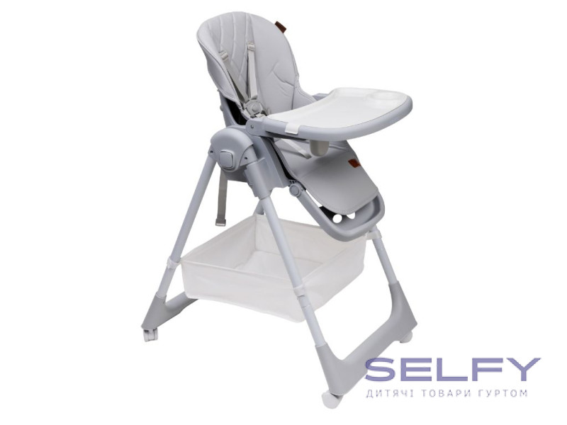 Стілець для годування дитини VELANO Nexi, light grey, Фото 1