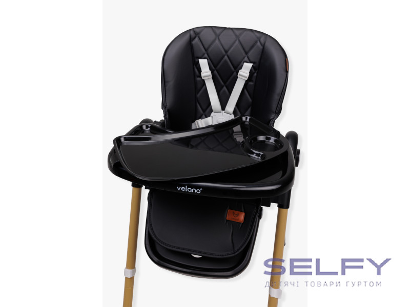 Стілець для годування дитини VELANO Nexi, black, Фото 9